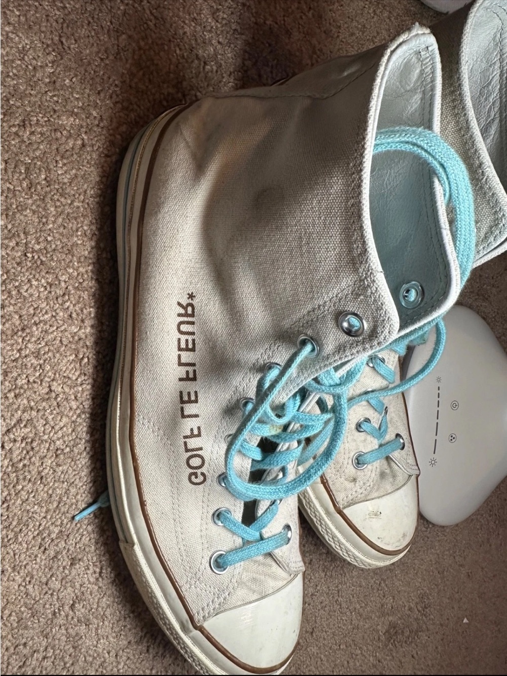 Size 13 - Golf Le Fleur x Converse Chuck 70 High Parchment Canvas